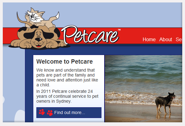 Petcare Website